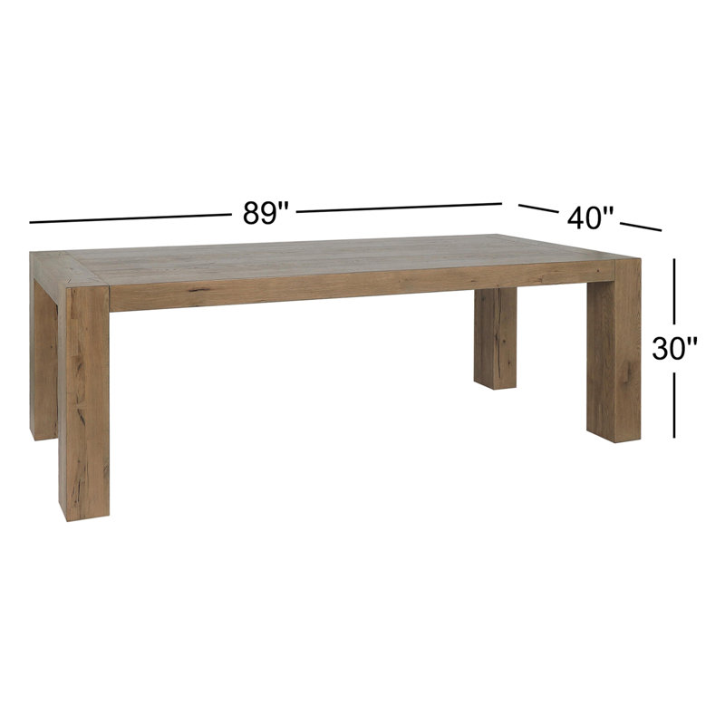 Kingston Wood Dining Table, Brown