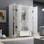 Lepini 4 Door Manufactured Wood Wardrobe
