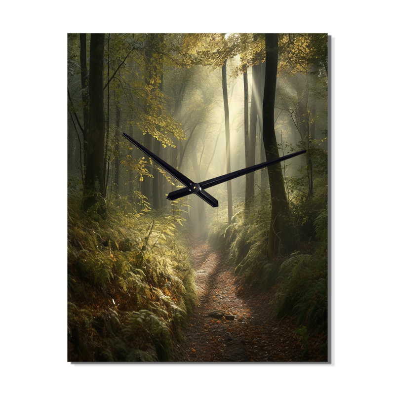 Jamei - Horloges murales paysage forestier, H 40 po x l 30 po x P 1 po