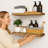 Solid Wood Floating Shelves，Rustic Wooden Wall Shelves-501930268-499360692