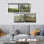 Green Meadow Countryside Landscape, impression sur papier, 4 pièces-97770428-97770429