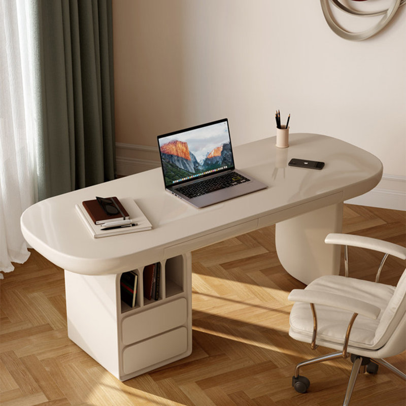 Bureau blanc crème de 47,24 po, 29.53" H x 47.24" W x 27.56" D