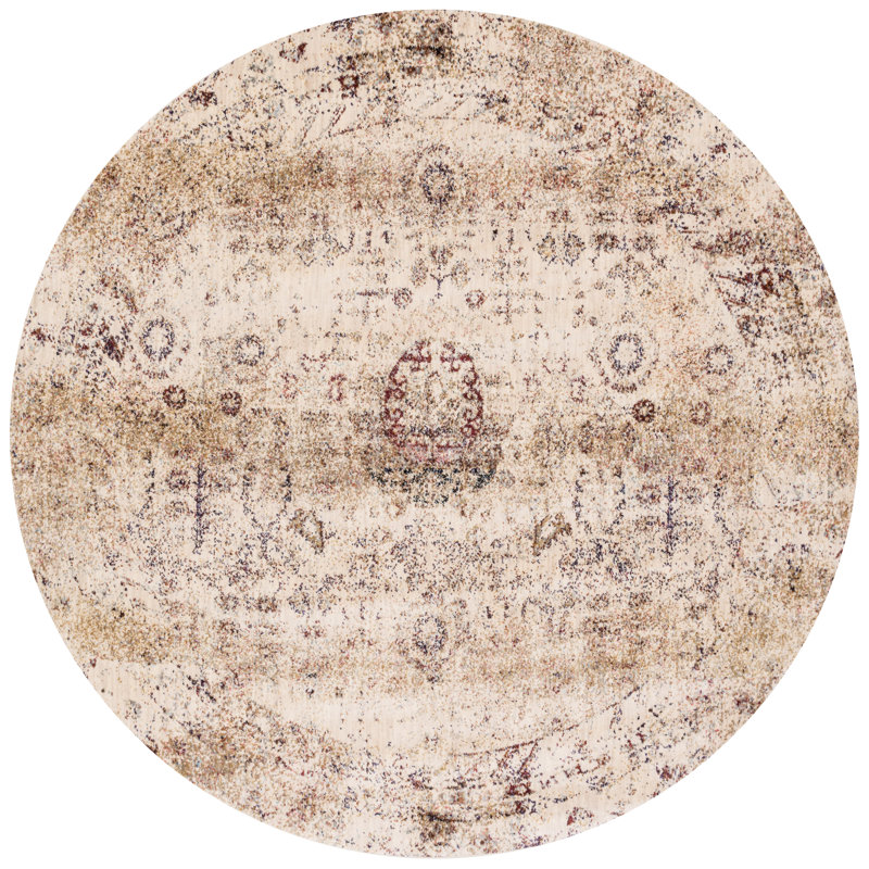 Goggin Oriental Indoor Rug, Round 5'3"
