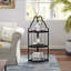 Étagère d'angle à 3 niveaux, étagère autoportante pour bibliothèque, petite étagère pour plante, salon, bureau à domicile, cuisine, petit espace