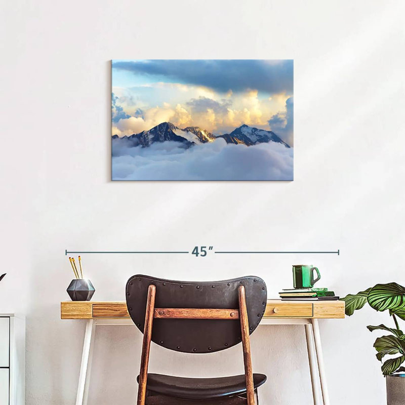 Alvord Alpine Snowy Mountains, 20" H x 30" W