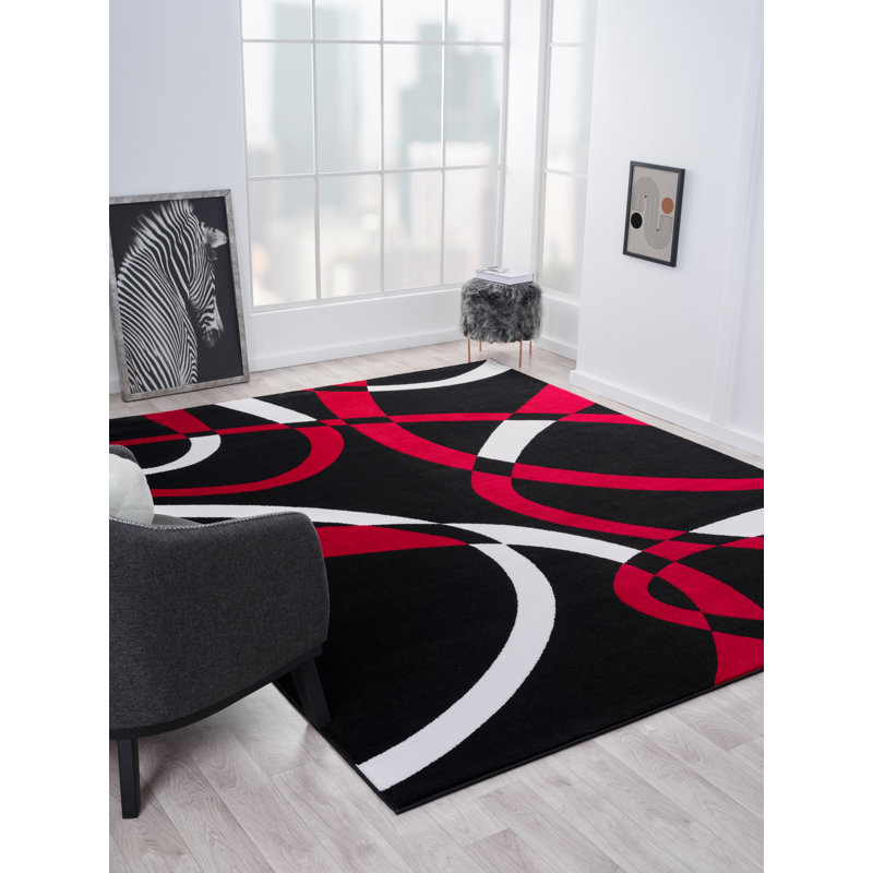 Fordbridge Abstract Indoor Rug, Rectangle 4' x 5'