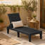 Chaise longue d'extérieur inclinable pour patio avec dossier réglable à 5 positions-133287534