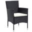  Ensemble bistro de jardin noir-463233761