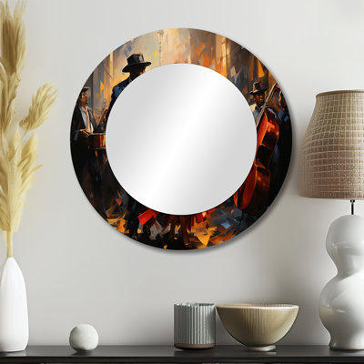 African American Art Spirit II - African American Round Mirror Wall Decor