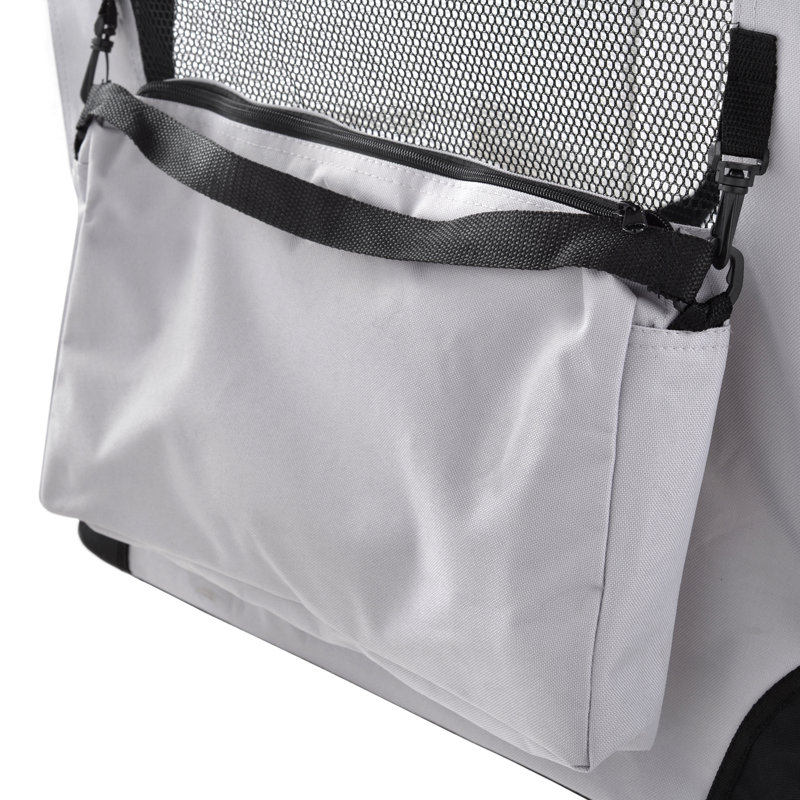 Chorley Collapsible Soft-Sided Crate with 1 Door, Extra Large (58 cm H x 56 cm W x  81 cm L), Grey