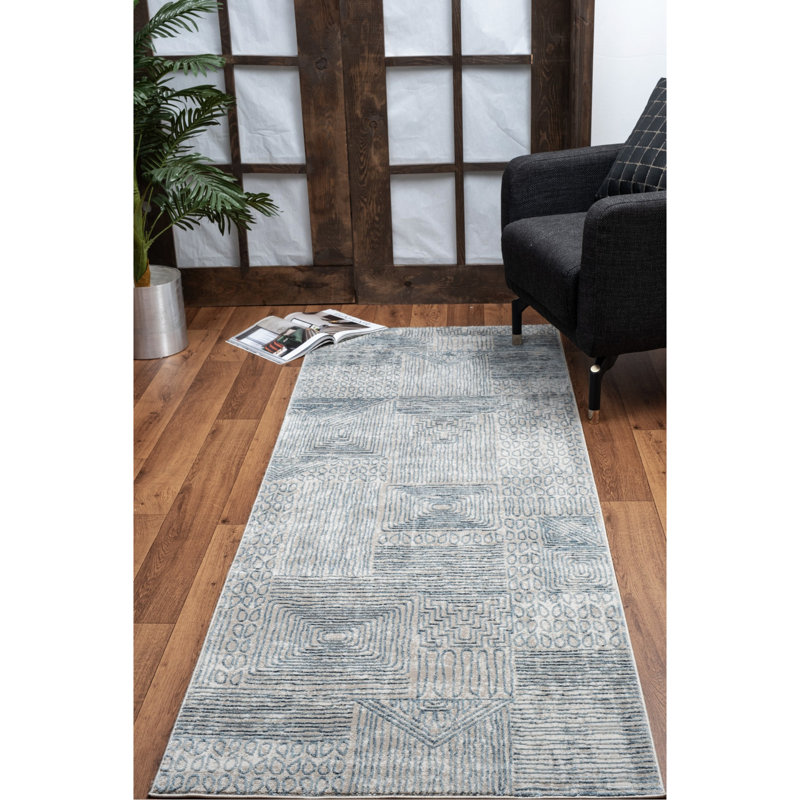 Decorative Blue Area Rug Gccnc6009, 5.25 Ft X 7.25 Ft, , Stain-, Enhances Your Home Interior - Elegance Gccnc6009 Blue, 5 3 In 7 In, Stain , Ideal For A Cozy Bedroom