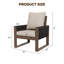 Ensemble de conversation en bois pour 2 personnes avec coussins-1504101610