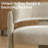 Upholstered Barrel Backrest Loveseat Sofa-734679165