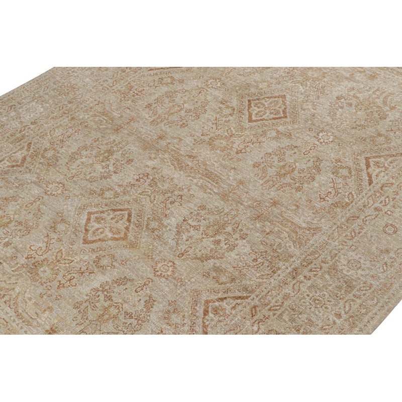 One-of-a-Kind Hand Knotted Area Rug, Rectangle 9'1" x 12'4"