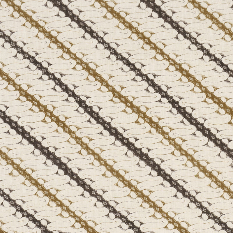 Tissu Schumacher X Rita Konig Ronnie, Brun