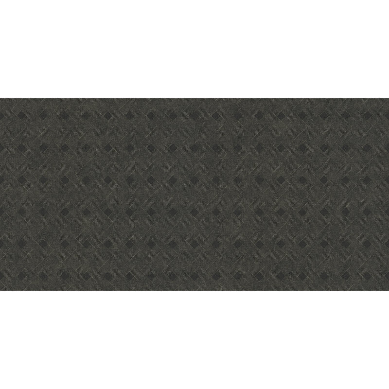 Non-Pasted Vinyl Geometric Wallpaper Roll, Black