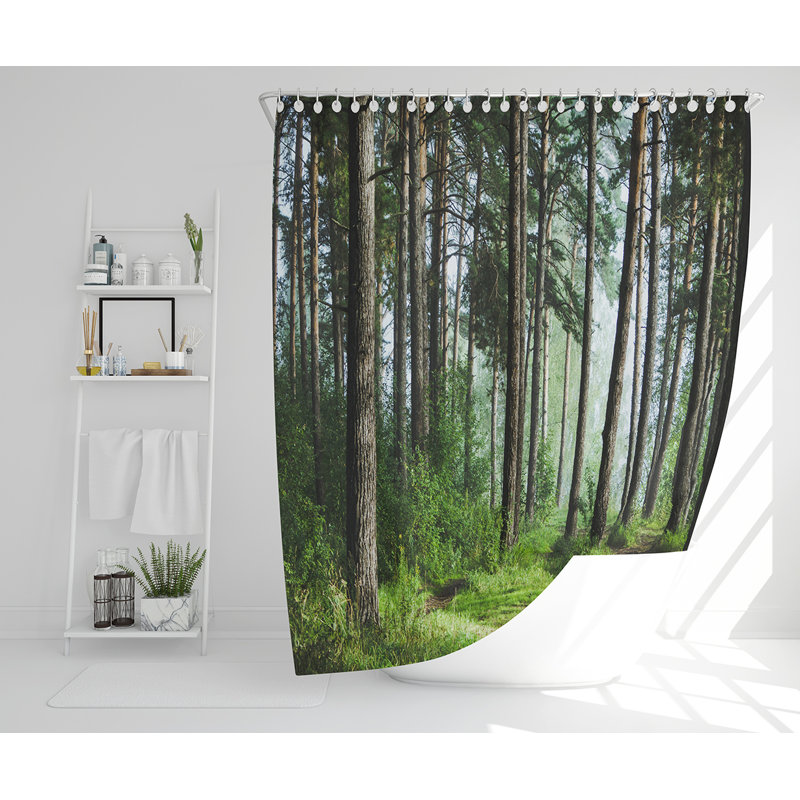 Ella-Faith 13 Piece Polyester Shower Curtain Set