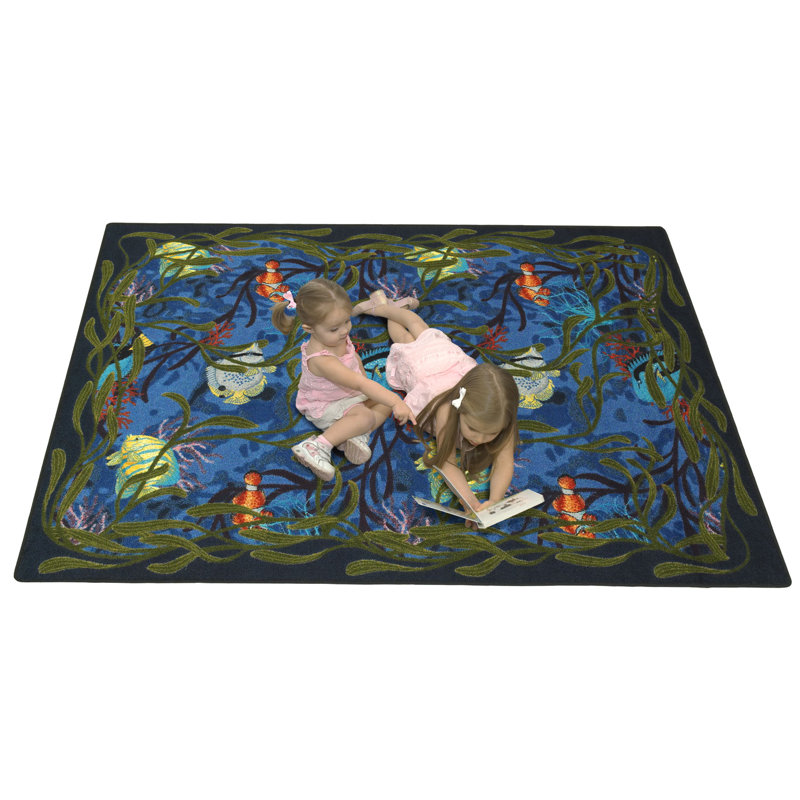 Just for Kids Under The Sea Area Rug, Rectangle 3'10" x 5'4"