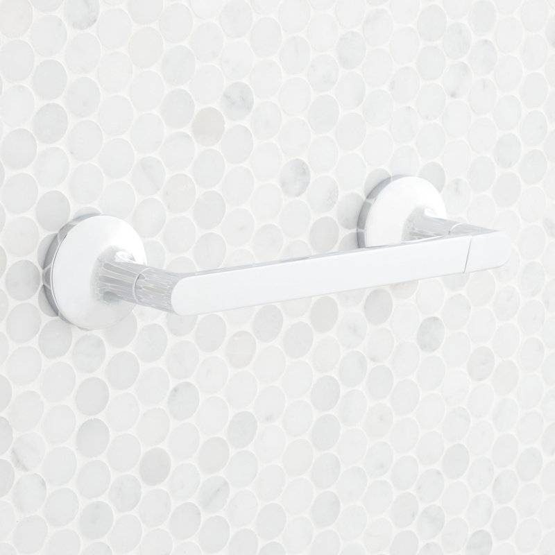 Lentz Wall Mounted Pivoting Toilet Paper Holder, Chrome