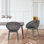 Ensemble moderne de 2 chaises de salle d'attente en plastique PP pour chaises d'intérieur et d'extérieur