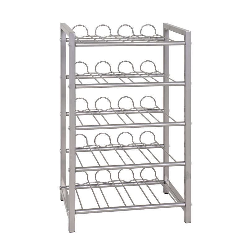Sterling Floor Wine Bottle Rack in Aluminium
