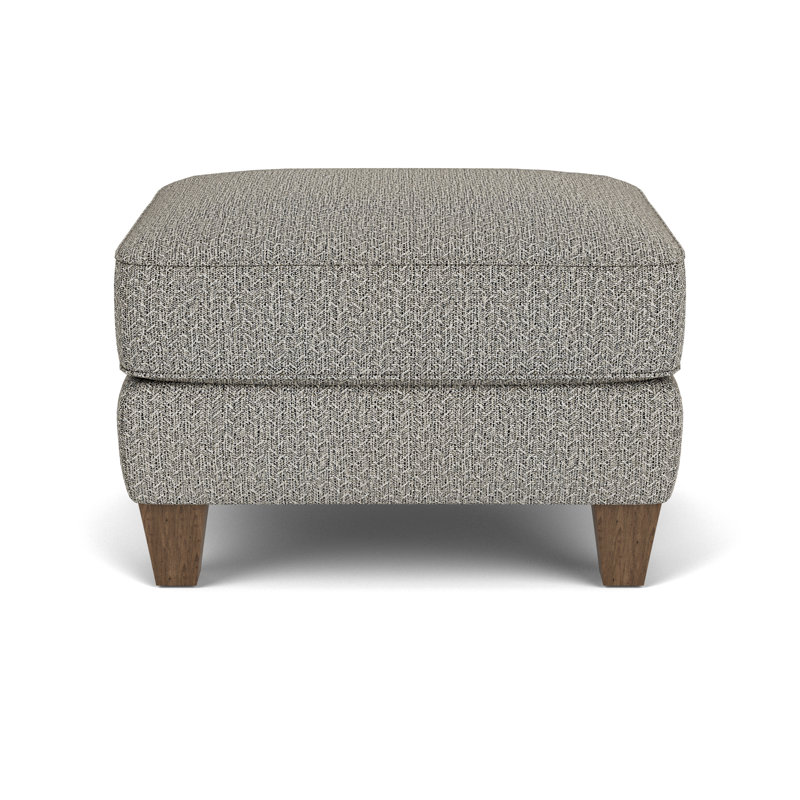 Square Ottoman, Dark Gray Polypropylene/Olefin