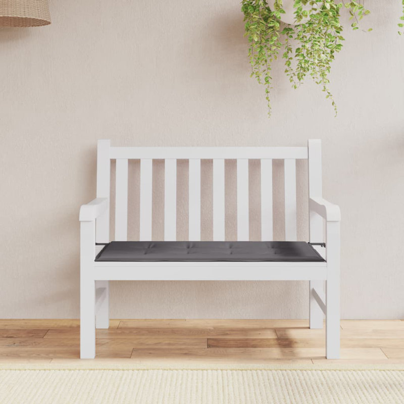 Outdoor Seat Cushion, Anthracite, 1.2" H x 47.2" W x 19.7" D