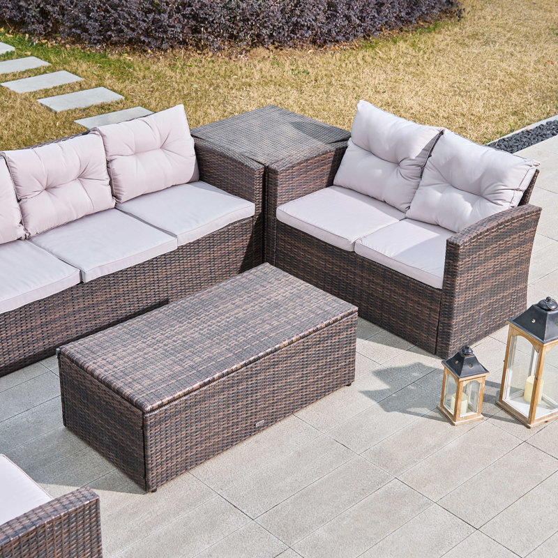 Shelba 7 Seater Rattan Sofa Set