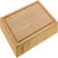 Large, 42 x 31cm, Silver Cutting Board Made of Solid Bamboo Wood with a Sap Groove