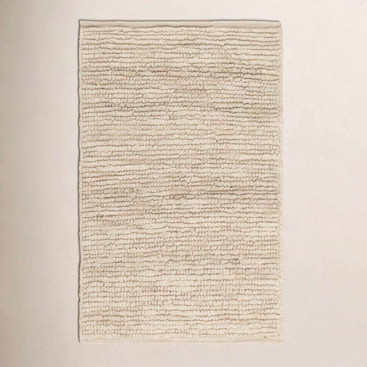 Khaja Ivory Hand-Woven Rug, Rectangle 2' x 3'