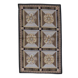 Hand Knotted Wool Geometric Area Rug