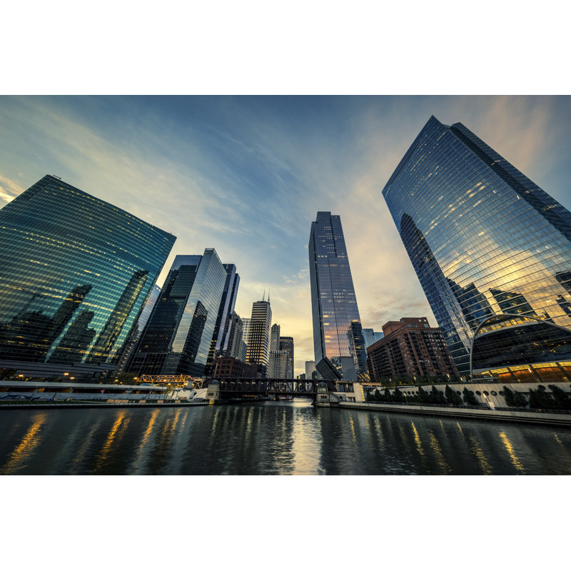 Laxford Chicago by Frederic Prochasson - Wrapped Canvas Print, 20 cm H x 30 cm W x 3.8 cm D