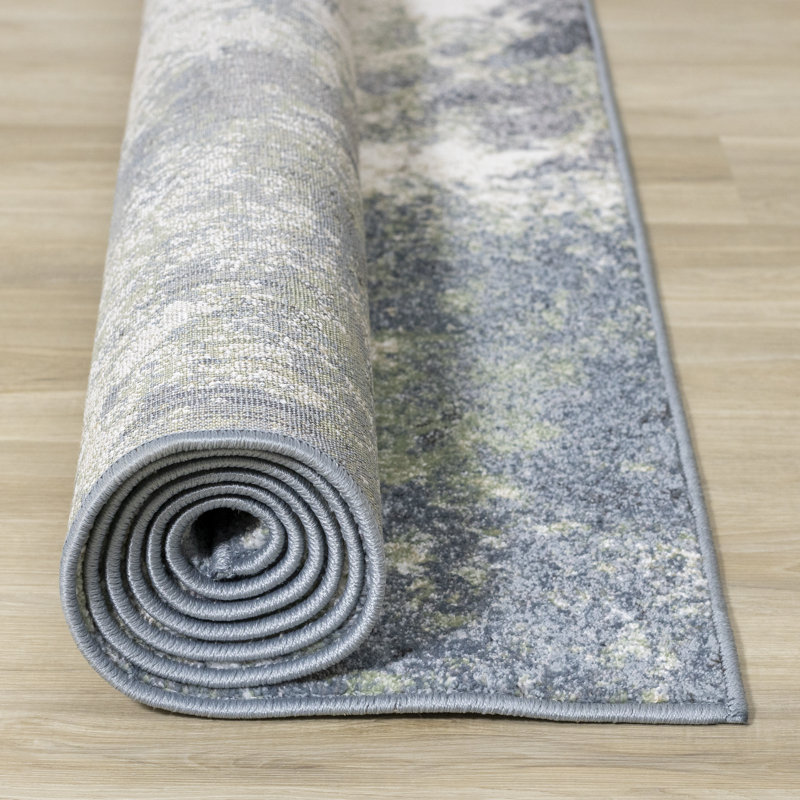 Dais Abstract Blue/Green/Beige Indoor Area Rug