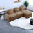 Cloud Comfort Teddy 3 Seat Sectionals, Modern Curved Sofa For Home