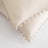 Beige Gray Pillowcases Standard Set of 2 Cream Gray Pom Pom Pillow Covers Queen Size Soft Washed Microfiber Linen Gray Pillow Cases Neutral Style Beige Pillow Covers for Room Decor-123121721-123121708