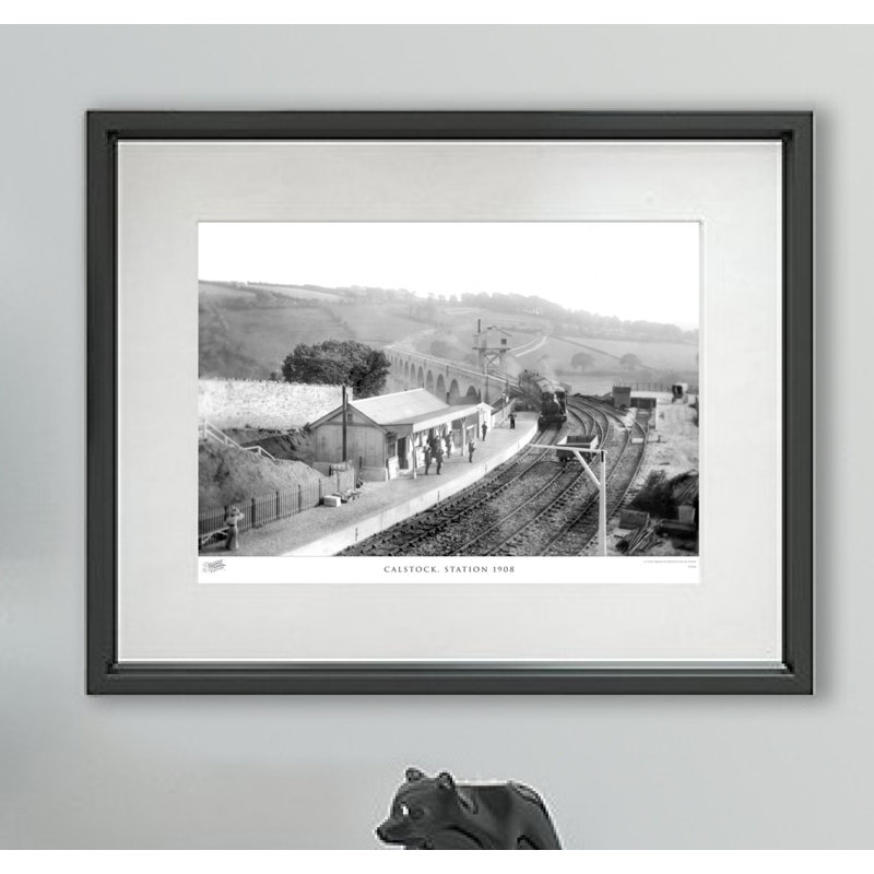 Calstock, Station 1908 - Single Picture Frame Print, 28cm H x 36cm W x 2.3cm D