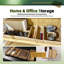 Ensemble de 5 tiroirs de rangement en bambou empilables pour ustensiles de cuisine, couverts et couverts