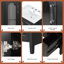 Meuble-lavabo simple 24 po avec lavabo, noir-2020727784