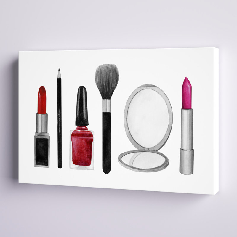 Échantillons de maquillage II, H 8 po x l 12 po x P 1,25 po