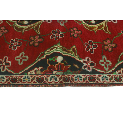 Gurtie One-of-a-Kind 2'6" X 4'1" 1980s Wool Area Rug Charcoal