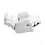Élégant fauteuil inclinable blanc avec accoudoirs rembourrés-89979340