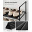 Range-chaussures, étagère à chaussures à 10 niveaux, rangement pour chaussures, peu encombrant, structure en métal, tablettes en tissu non tissé-711143807