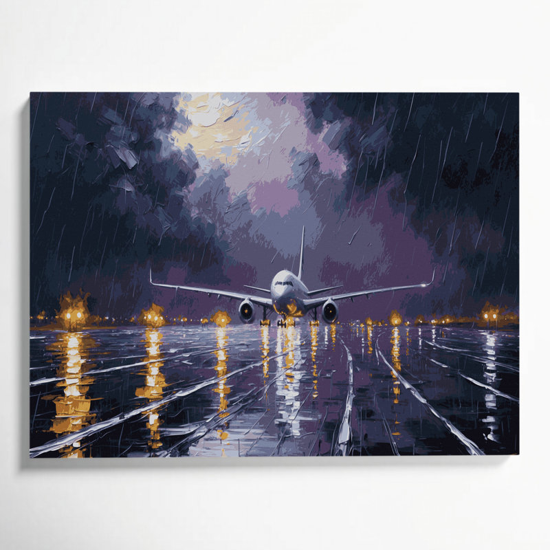 "Transport", art gris sur toile, H 11 po x l 14 po