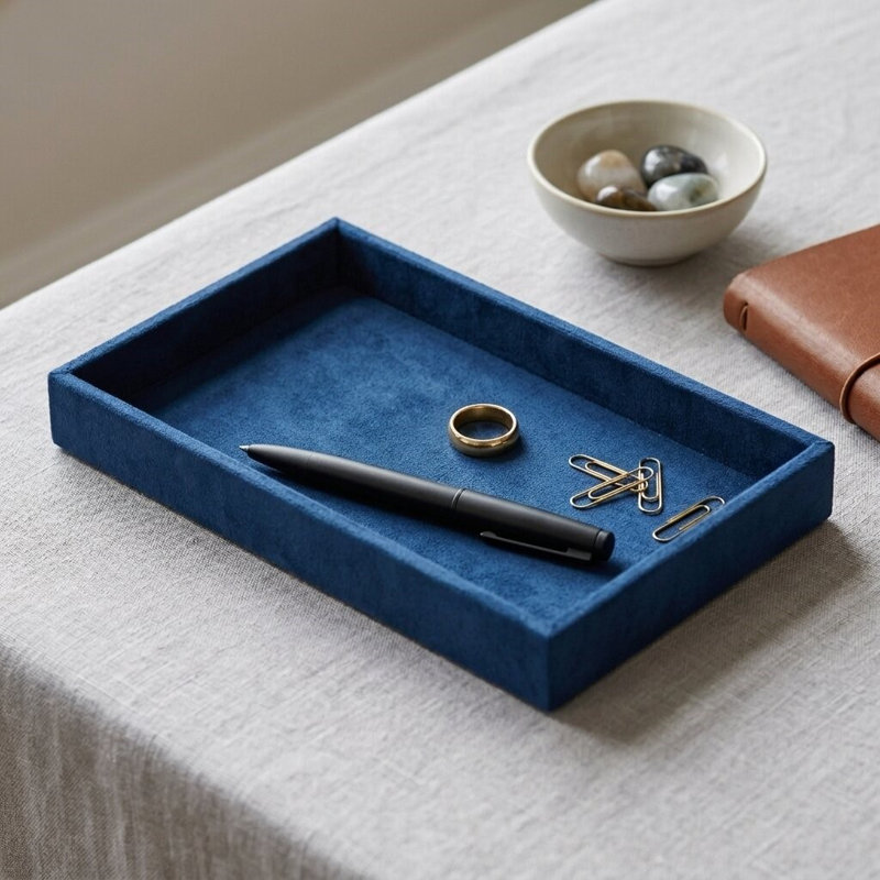 Plateau rectangulaire Cantora, Bleu
