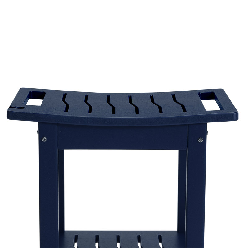 Poly Shower Bench, Navy