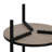 Caureen 2-Tier Modern Tall Round Side End Table with Sturdy Metal Legs-374164067-374164064