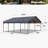 20 x 20 Ft Heavy Duty Carport with Galvanized Steel Roof
