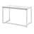 Garey Glass Top Metal Base Writing Desk-424784093