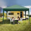 3M X 3M Outdoor Folding Metal Canopy Blue-1892040048-1892040051