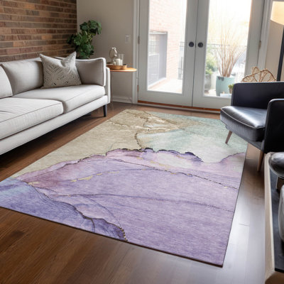 Tapis lavande lavable à la machine intérieur / extérieur Xhevrie